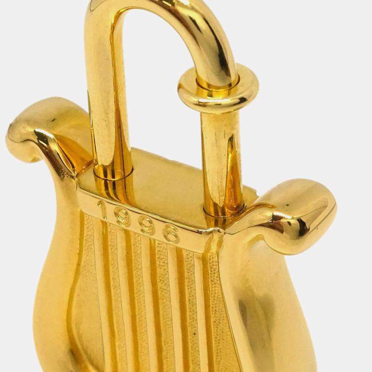 مملوكة مسبقًا قفل قادينا هيرمس هارب 1996 ذهبي صغير جيد