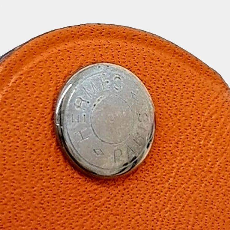 Pre Owned Hermes Red Blue Leather Clicage