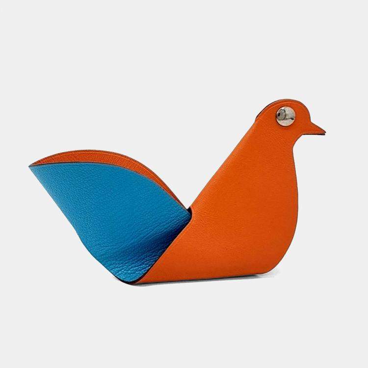 Pre Owned Hermes Red Blue Leather Clicage