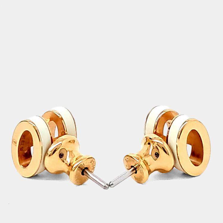 Pre Owned Hermes Mini Pop H Logo Earrings