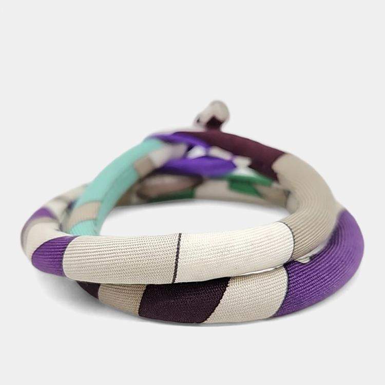 Pre Owned Hermes Silk Petit H Silk Bracelet