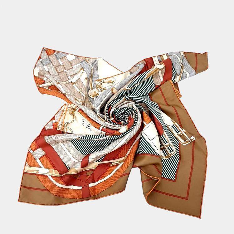 Pre Owned Hermes Silk Multicolor Scarf