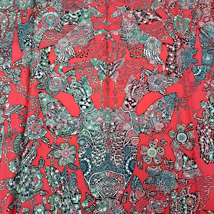 Pre Owned Hermes Silk Multicolor Scarf