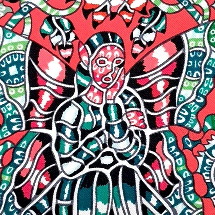 Pre Owned Hermes Silk Multicolor Scarf