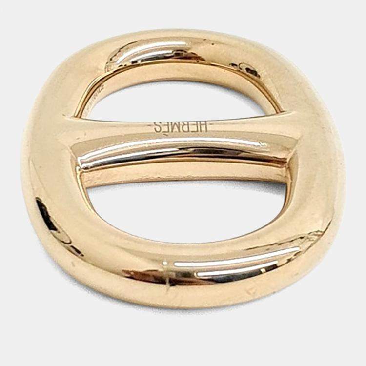Pre Owned Hermes Metal Scarf Ring
