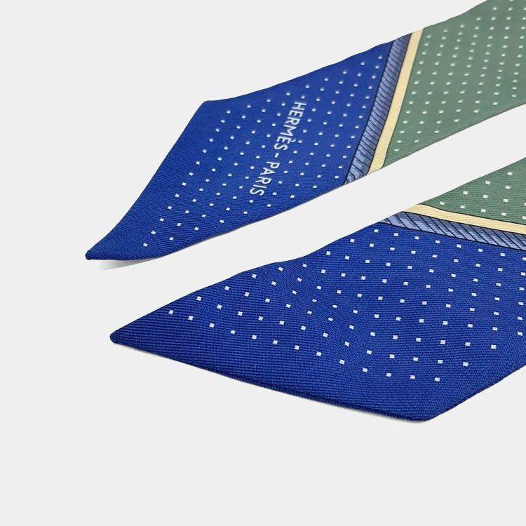 Pre Owned Hermes Multicolor Silk Twilly