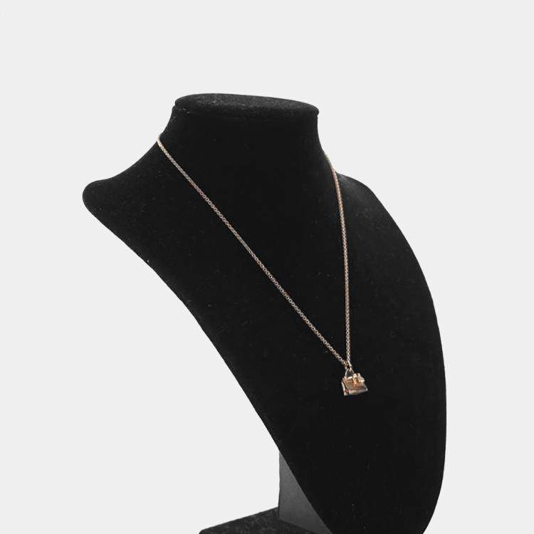 Pre Owned Hermes 18K Rose Gold Amulettes Kelly Pendant