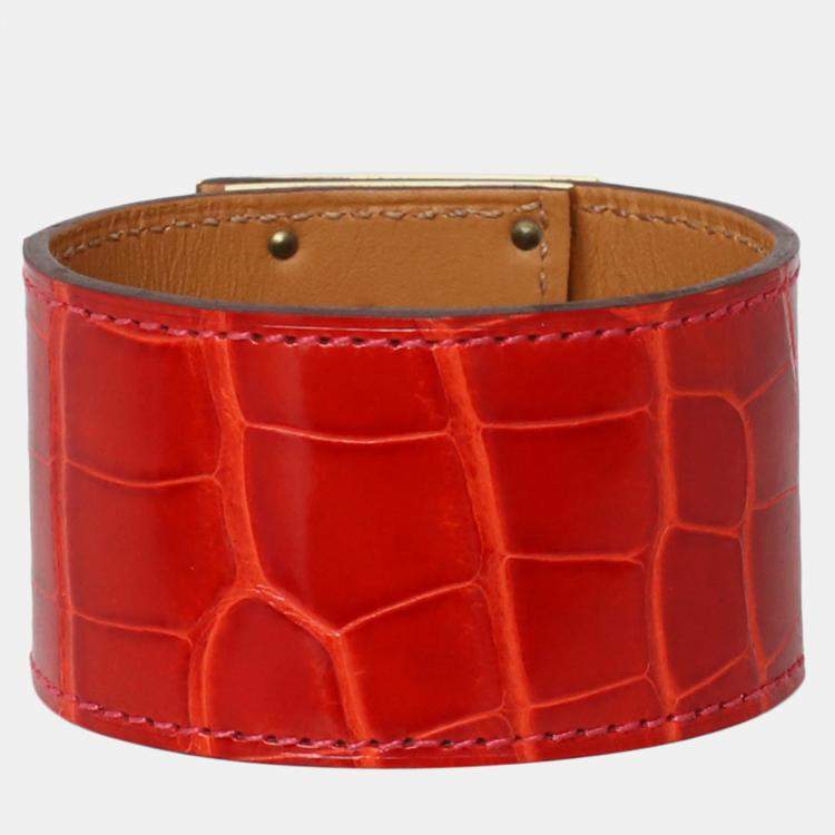 Pre Owned Hermes Alligator Kelly Dog Bracelet