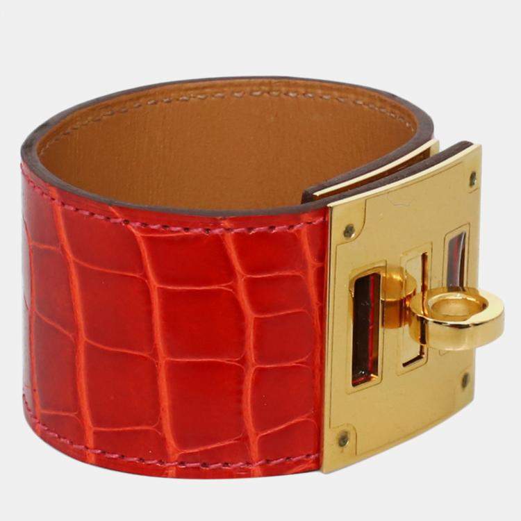 Pre Owned Hermes Alligator Kelly Dog Bracelet