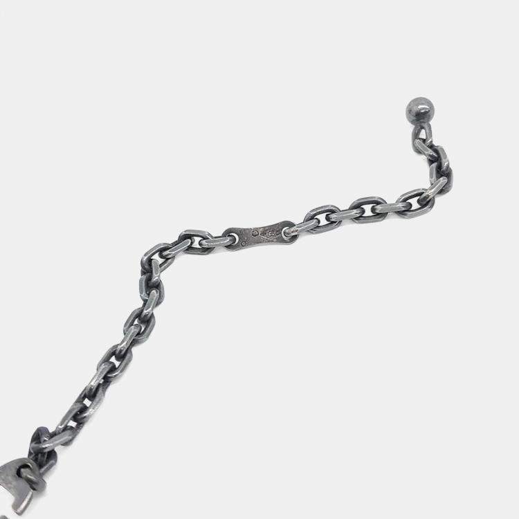 Pre Owned Hermes Silver Chain Snowflake Bag