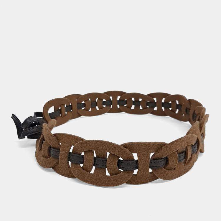 Pre Owned Hermes Leather Belt PM