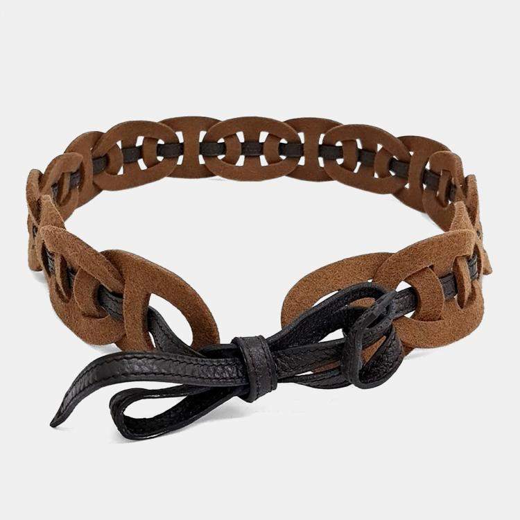 Pre Owned Hermes Leather Belt PM