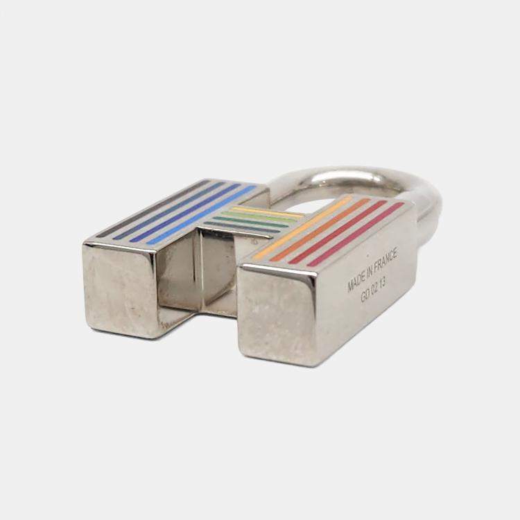 Pre Owned Hermes Quiz Rainbow Cadena Keyring