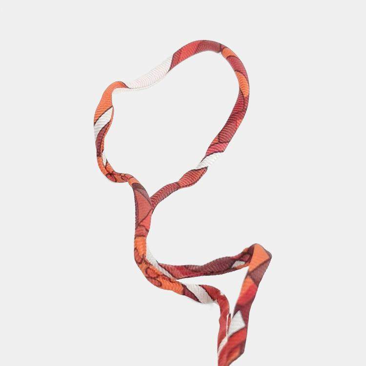 Pre Owned Hermes Petit Hache Silk Bag Charm