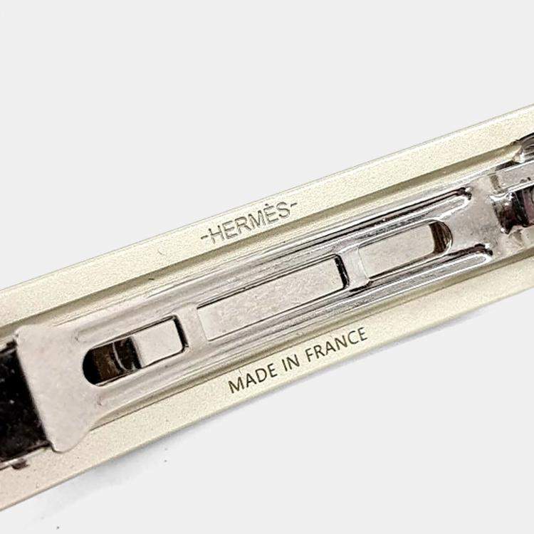 Pre Owned Hermes Silver Tone Hairpin