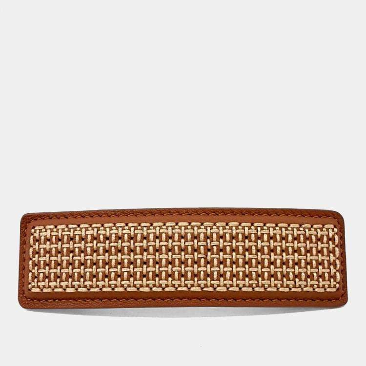 Pre Owned Hermes Silver Plated  Elisa Hair Clip