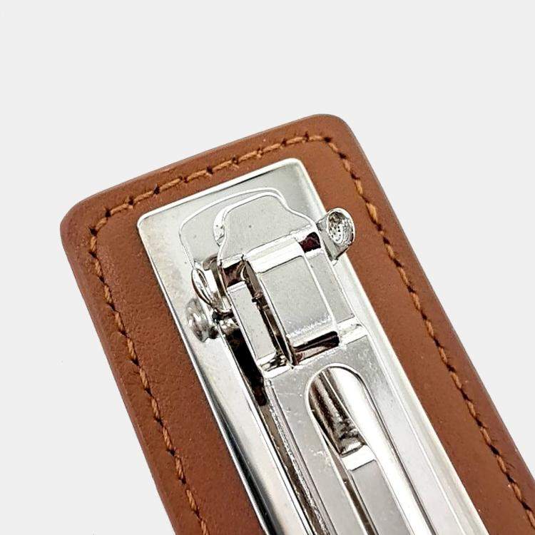 Pre Owned Hermes Silver Plated  Elisa Hair Clip