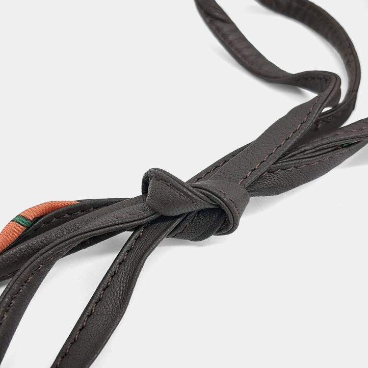 Pre Owned Hermes Petit H Silk Belt