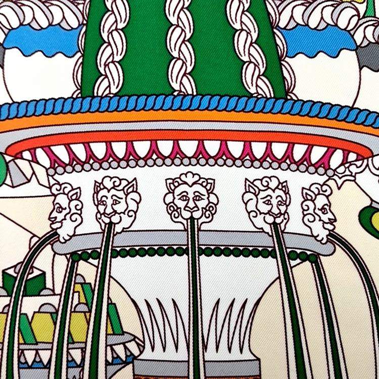 Pre Owned Hermes Multicolor Silk Scarf