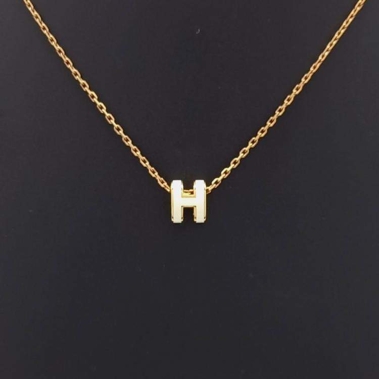 Pre Owned Hermes Pop H Mini Necklace