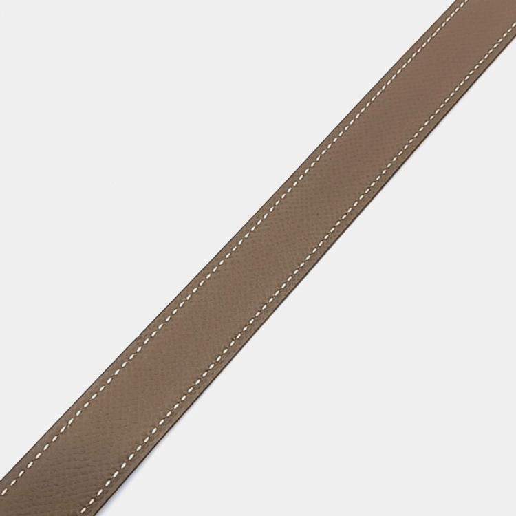 Pre Owned Hermes Leather Brown Reversible Belt