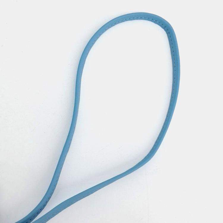 Pre Owned Hermes Blue Black Robeo Bag Charm Small