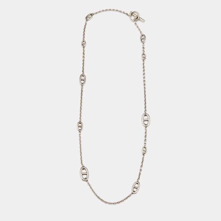 Pre Owned Hermès Farandole Sterling Silver Necklace