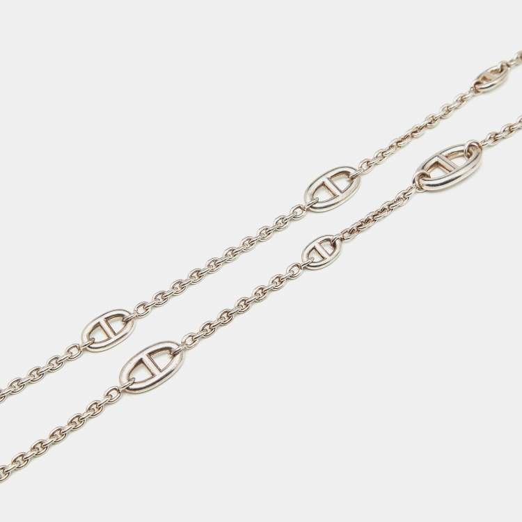 Pre Owned Hermès Farandole Sterling Silver Necklace