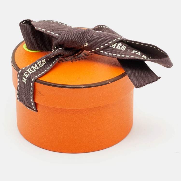 Pre Owned Hermes Bleu Ardoise Hermes-Paris Station Silk Candy Doll Twilly