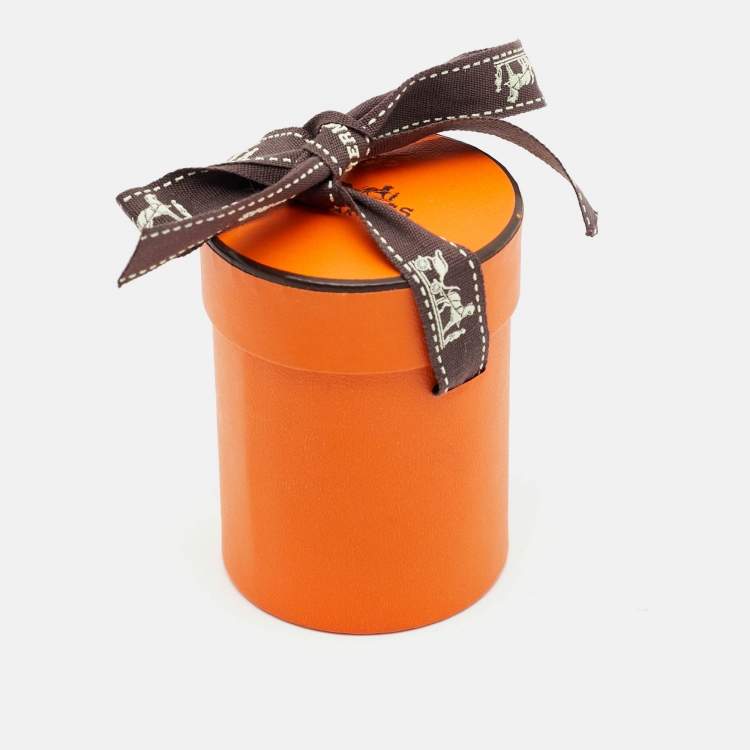 Pre Owned Hermès Blue Cliquetis Silk Twilly 