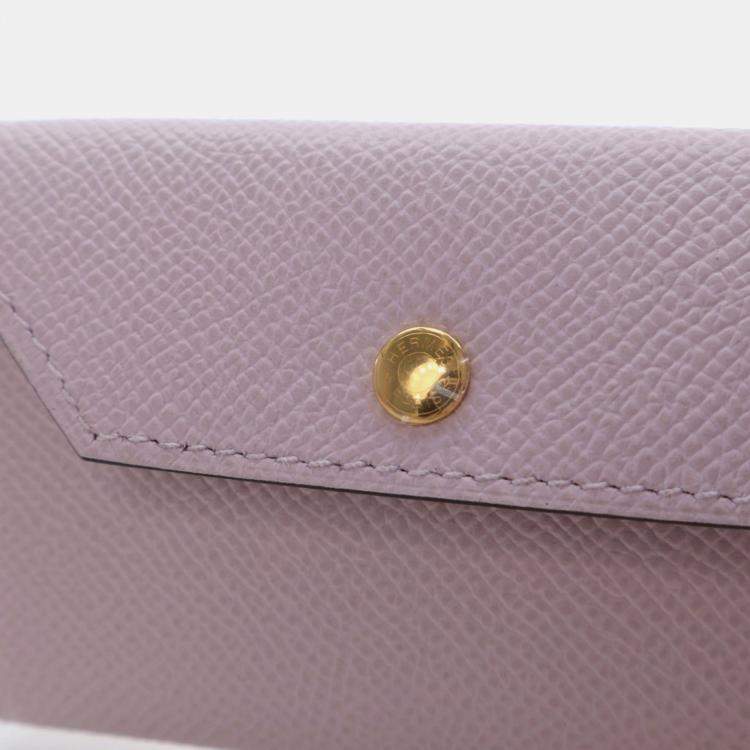 Pre Owned Hermes Mauve Pale Epsom Kelly Pocket Belt 18