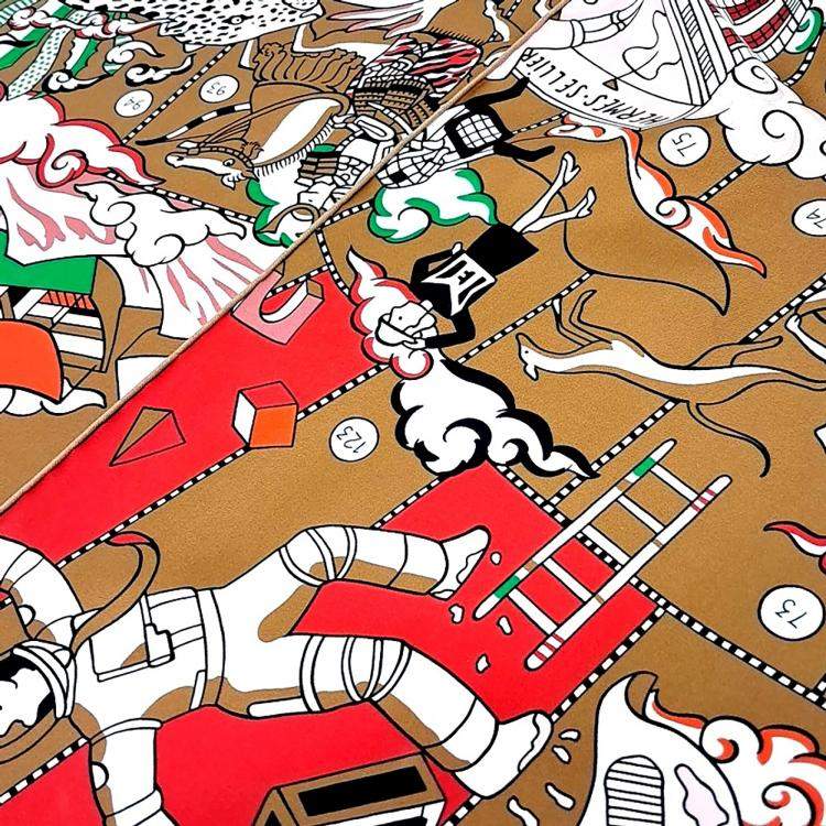 Pre Owned Hermes maxi silk scarf