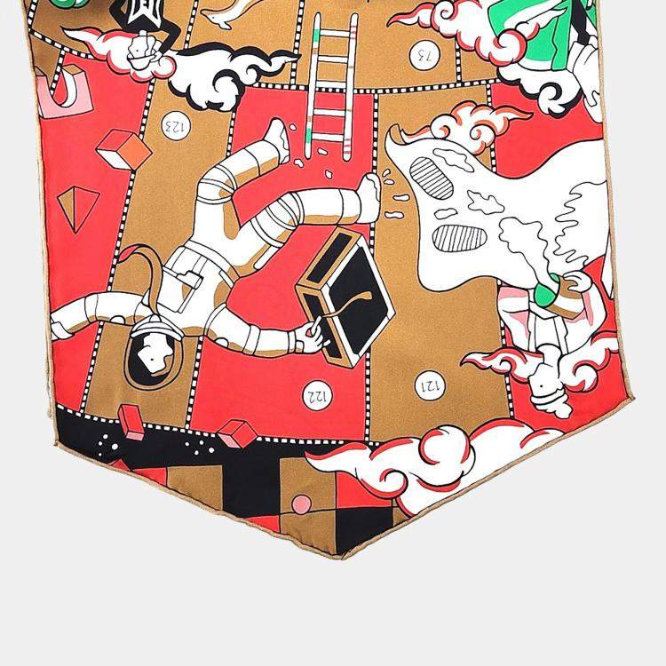 Pre Owned Hermes maxi silk scarf
