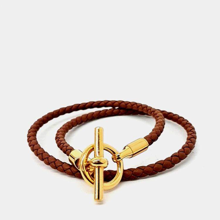 Pre Owned Hermes Glennan Double Tour Bracelet