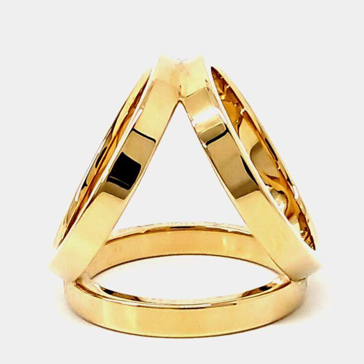 Pre Owned Hermes Gold Scarf Ring