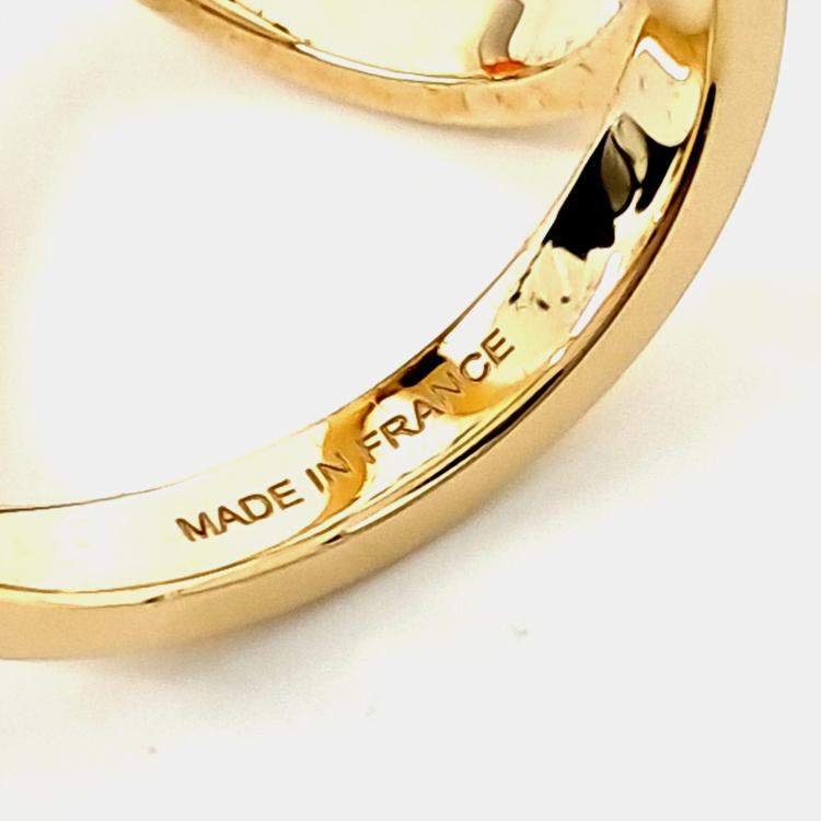Pre Owned Hermes Gold Scarf Ring