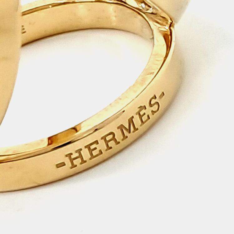 Pre Owned Hermes Gold Scarf Ring
