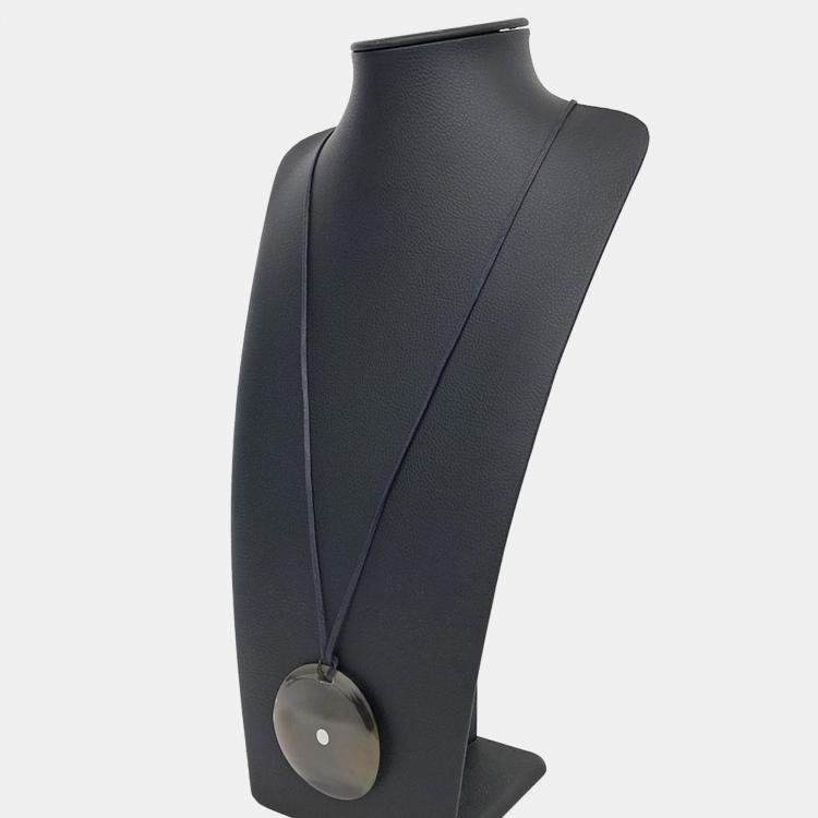 Pre Owned Hermes Black Horn Necklace