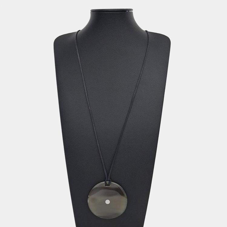 Pre Owned Hermes Black Horn Necklace