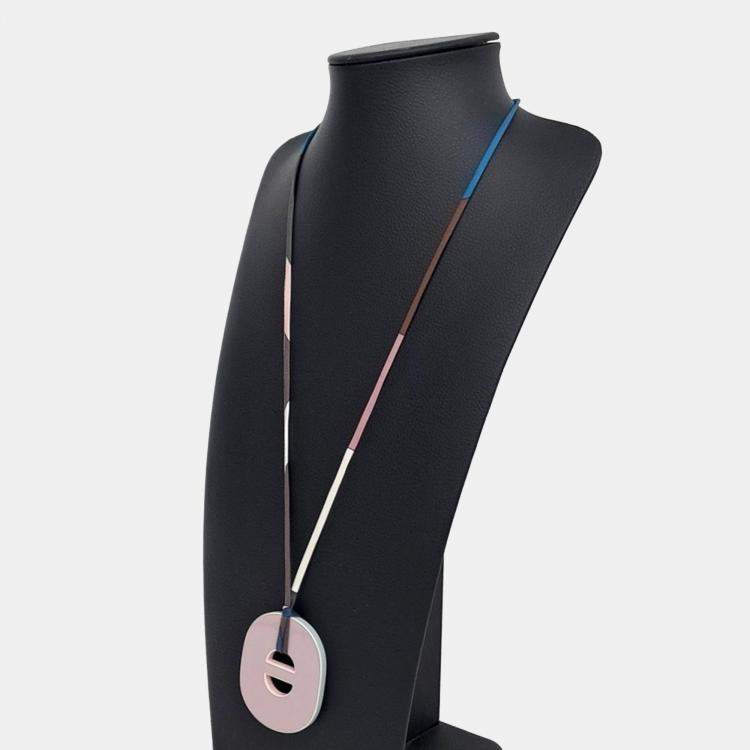 Pre Owned Hermes Multicolor Horn Necklace