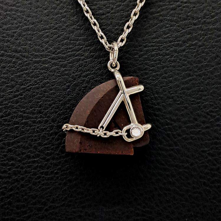 Pre Owned Hermes Silver Chain Necklace