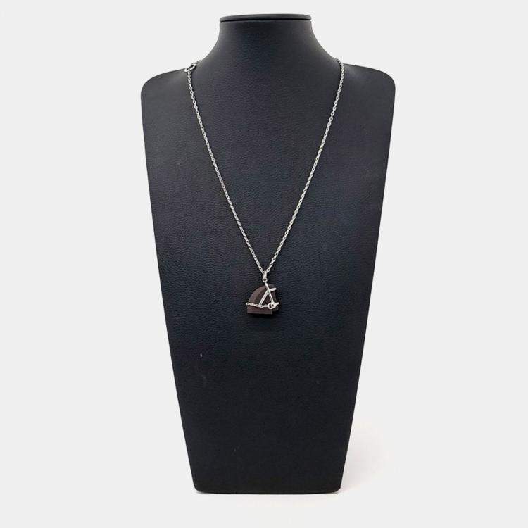 Pre Owned Hermes Silver Chain Necklace