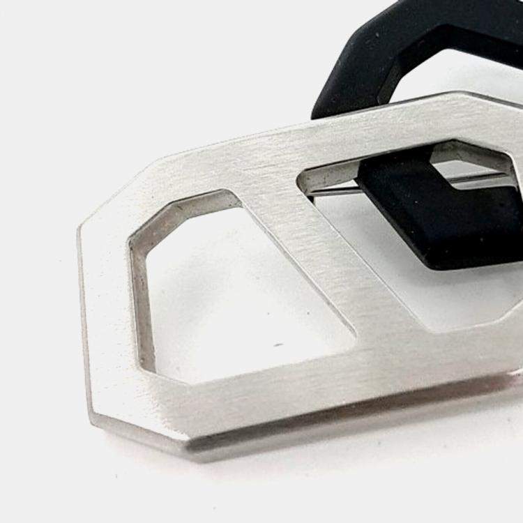 Pre Owned Hermes Black, Silver Chandal Brooch