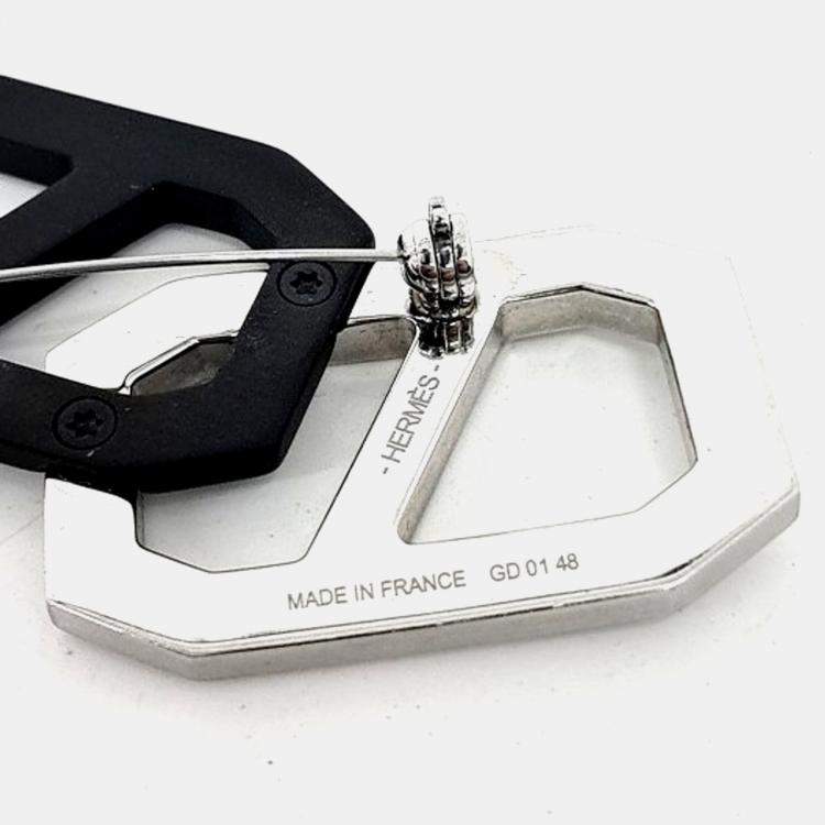 Pre Owned Hermes Black, Silver Chandal Brooch
