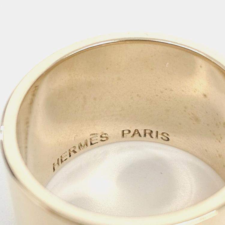 مملوكة مسبقًا Hermes Gold Scarf Ring
