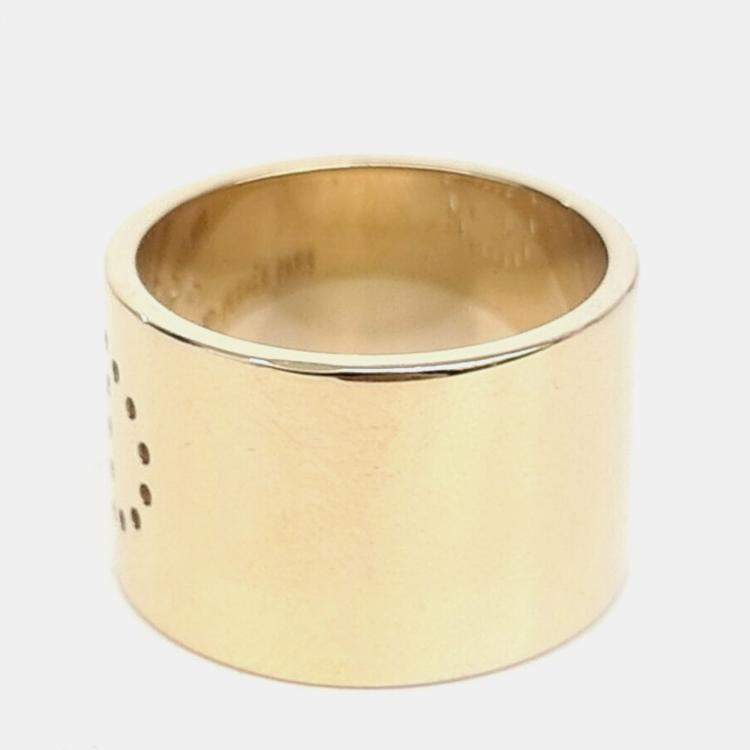 مملوكة مسبقًا Hermes Gold Scarf Ring