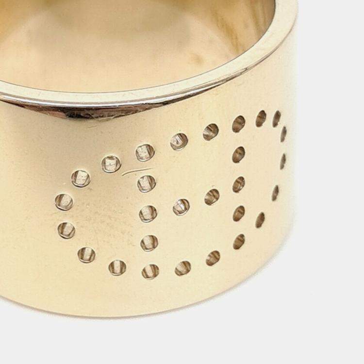 مملوكة مسبقًا Hermes Gold Scarf Ring