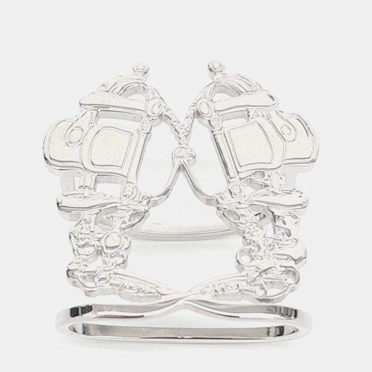 مملوكة مسبقًا Hermes Silver Scarf Ring