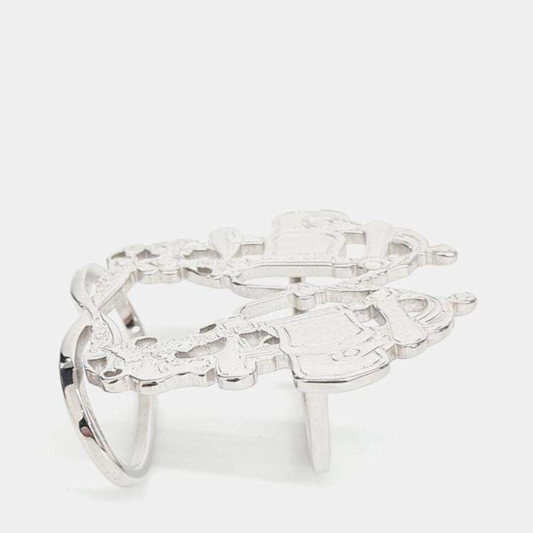 مملوكة مسبقًا Hermes Silver Scarf Ring
