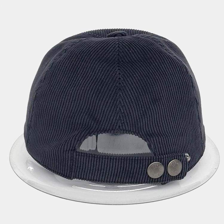 Pre Owned Hermes Navy Blue Corduroy Cap